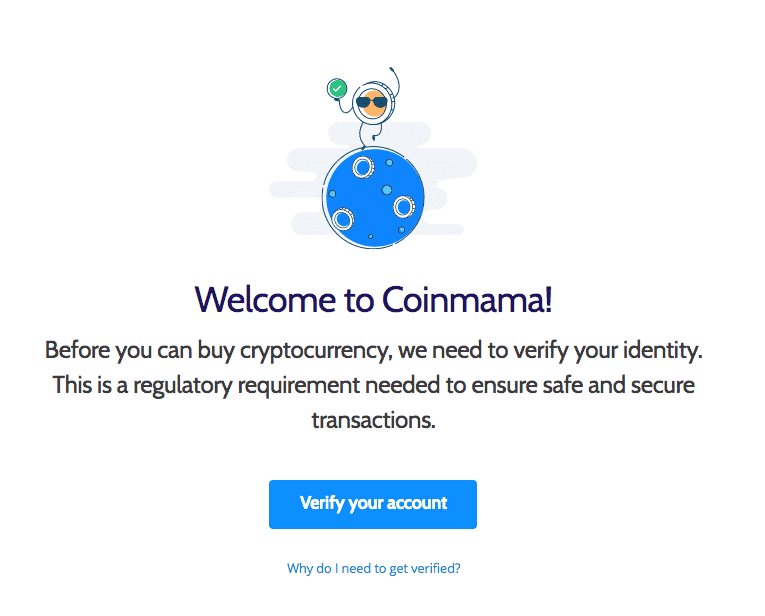 create an account page on coinmama