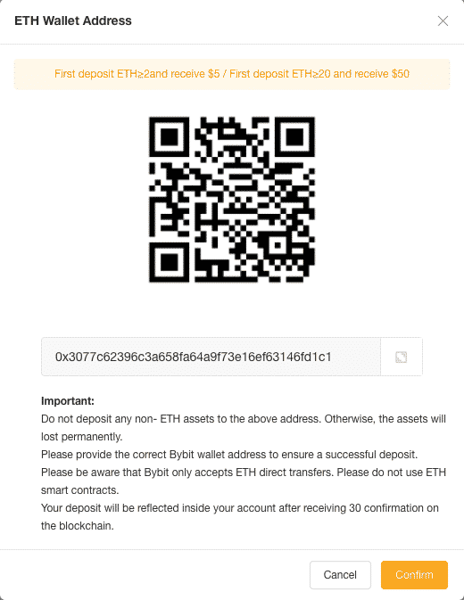 bytbit altcoin deposit screenshot