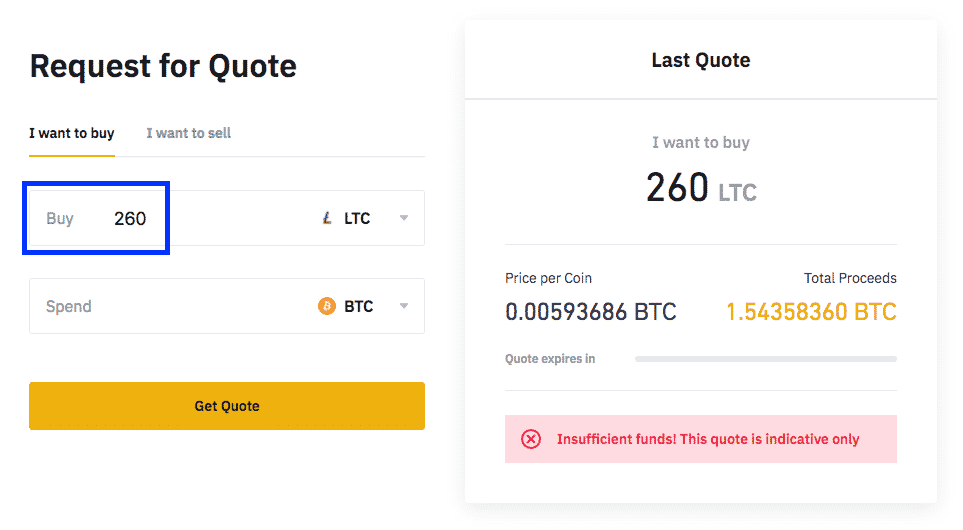binance otc screenshot