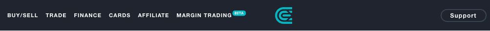 support screenshot on cex.io