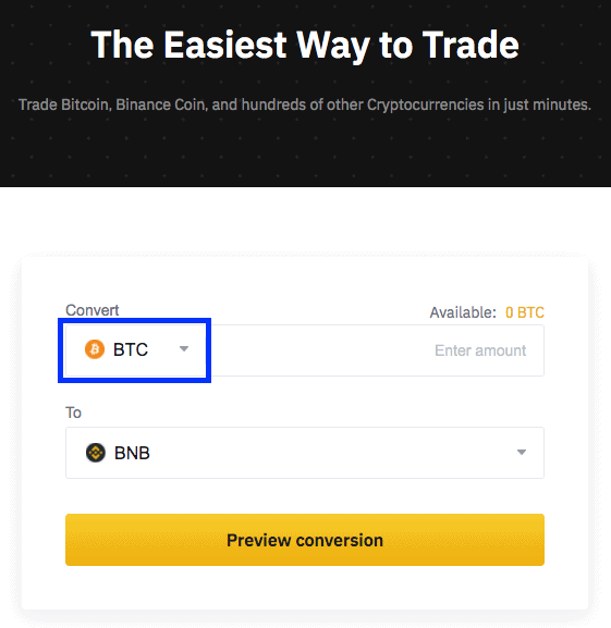 easiest way to trade on binance
