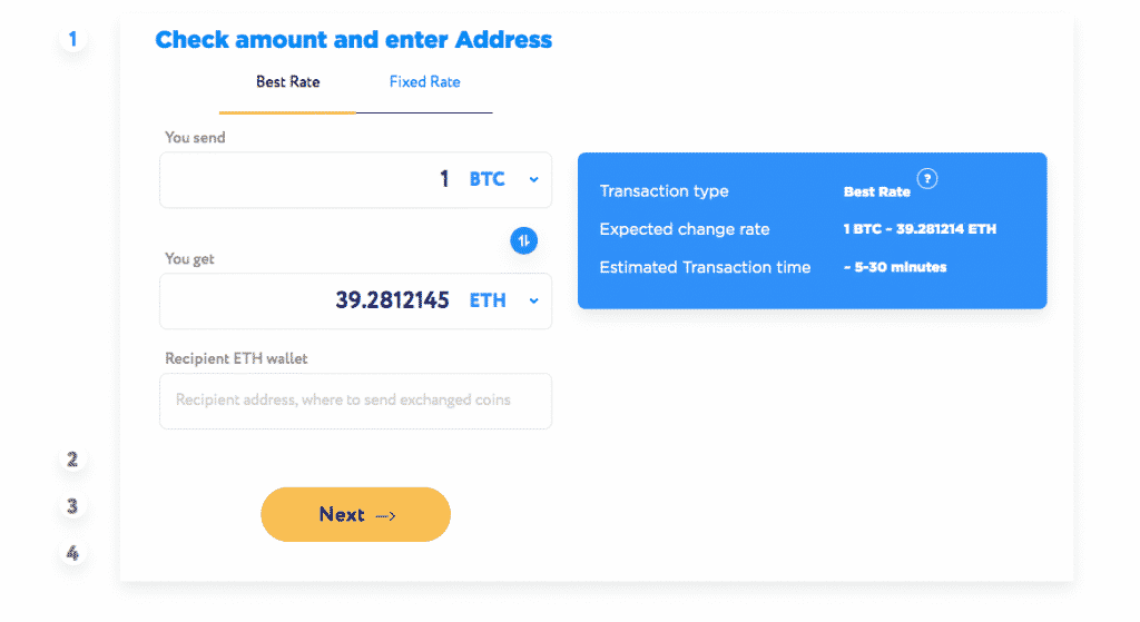 exchange funtion on changehero