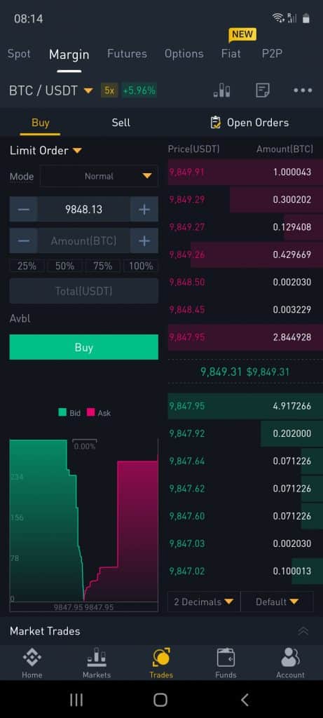binance crypto investment app
