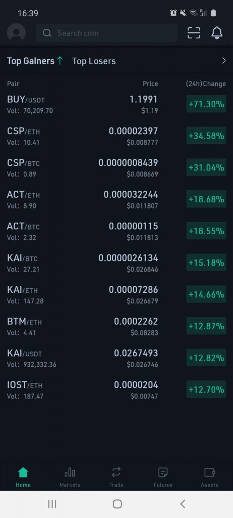kucoin cryptocurrency investment app