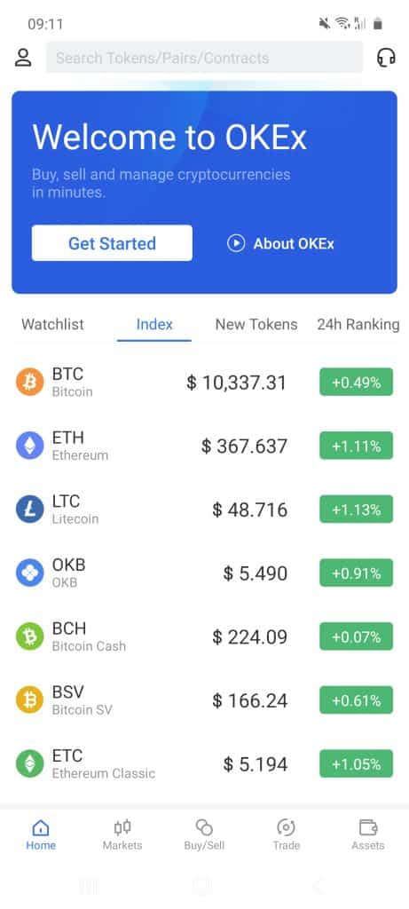 okex crypto investment app