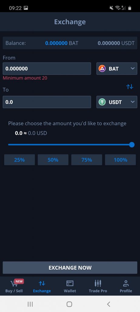 cex.io crypto app screenshot