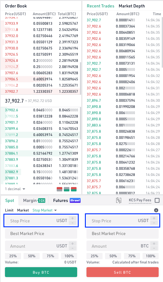 stop loss order for bitcoin and cryptocurrency day trading