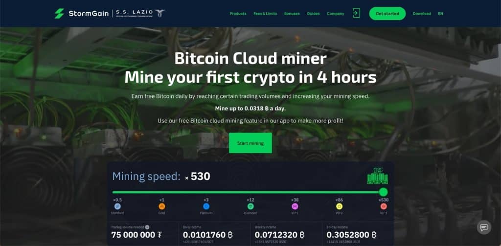 stormgain bitcoin cloud mining
