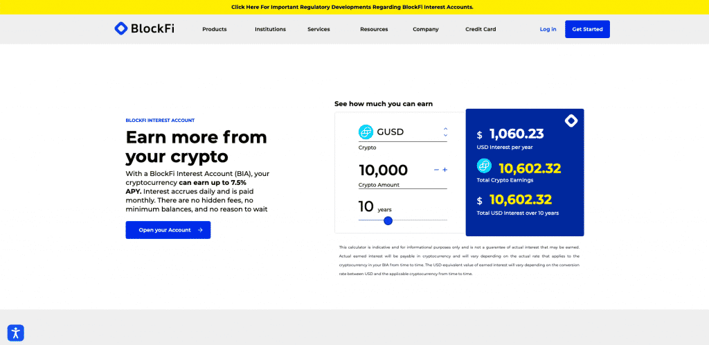 blockfi interest account