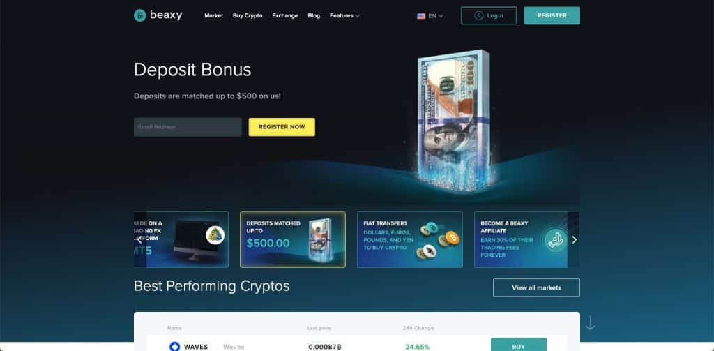 beaxt deposit bonus