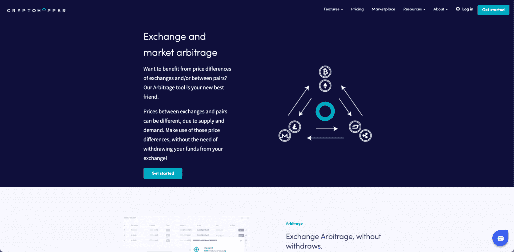 cryptohopper arbitrage trade