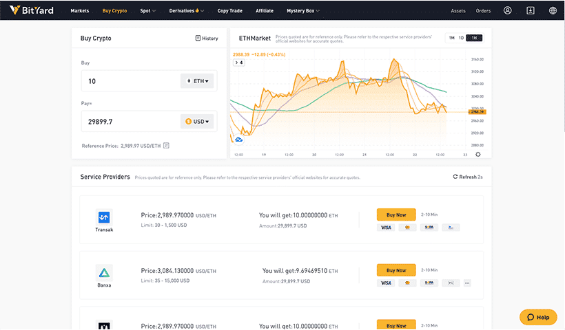 bityard buy crypto
