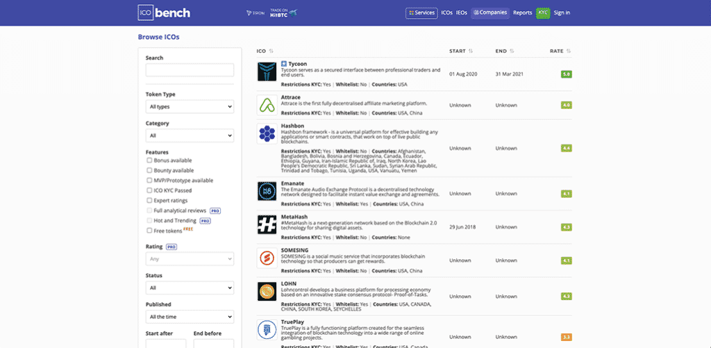 ico bench