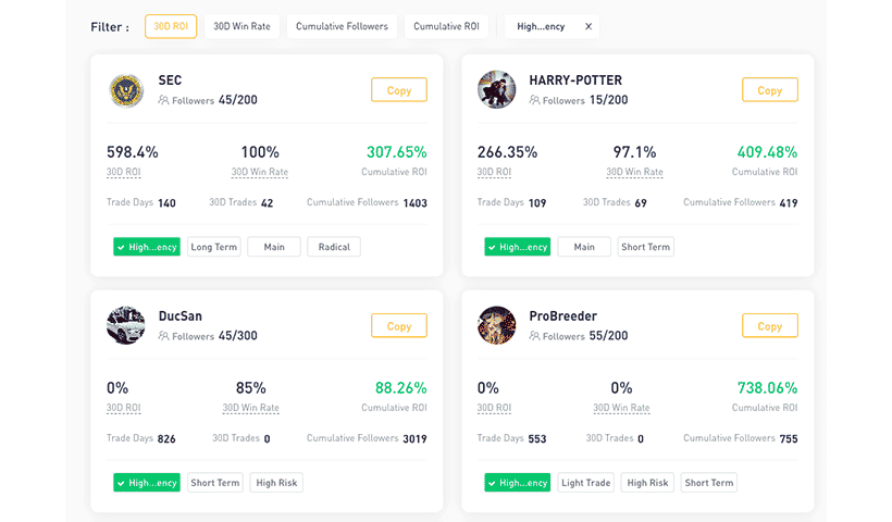 how to copy other crypto traders